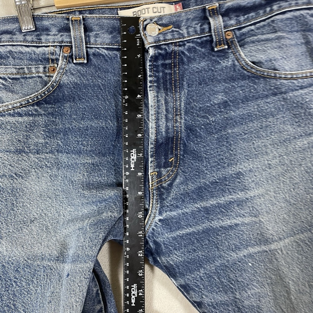Vtg Levis 517 Jeans Mens 34x30 Whisker Fade Bootcut Distressed Honeycomb Y2K - Picture 8 of 16